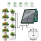 Solar Powered Auto Watering Device, Intelligent Drip Irrigation Kit for Indoor Outdoor Flowers Vegetables Yieryi