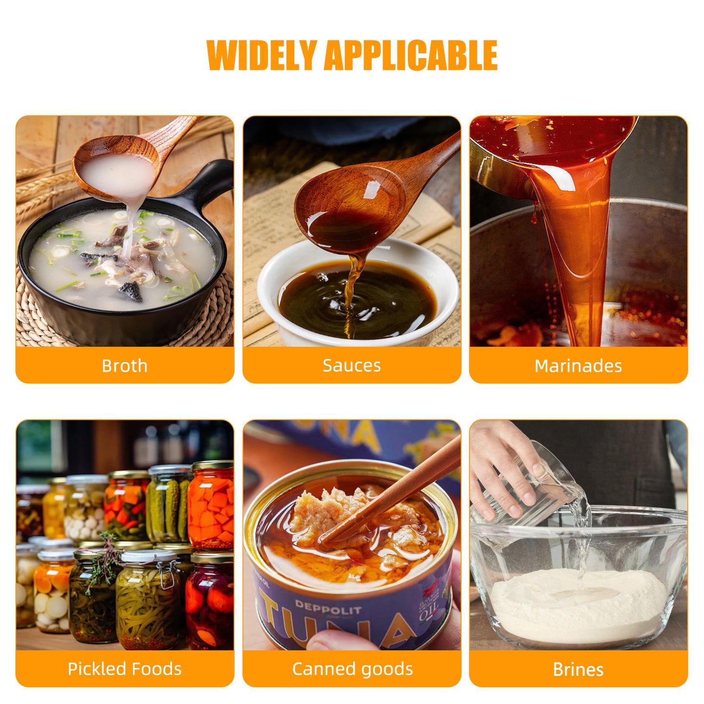 YIERYI Professional 5-in-1 Food Salt Meter High-Precision Water Quality Analysis Digital Salt Monitor EC / TDS / SALT / S.G. / TEMP Tester for Kitchen Yieryi