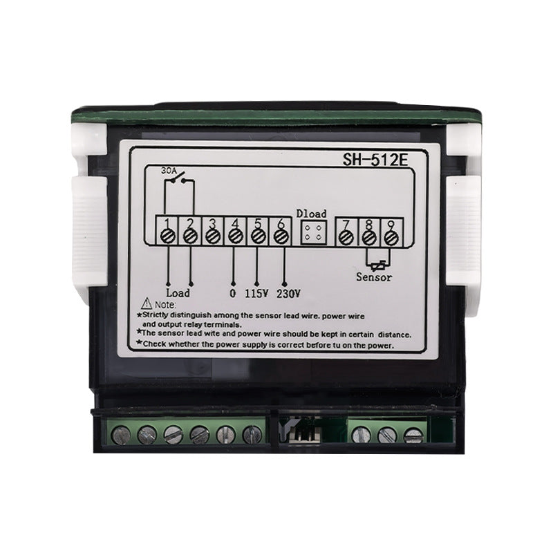 SH‑512E Refrigerator Temperature Controller, Cooling, Heating, Defrost & Fan Delay Start Freezer Thermostat Yieryi