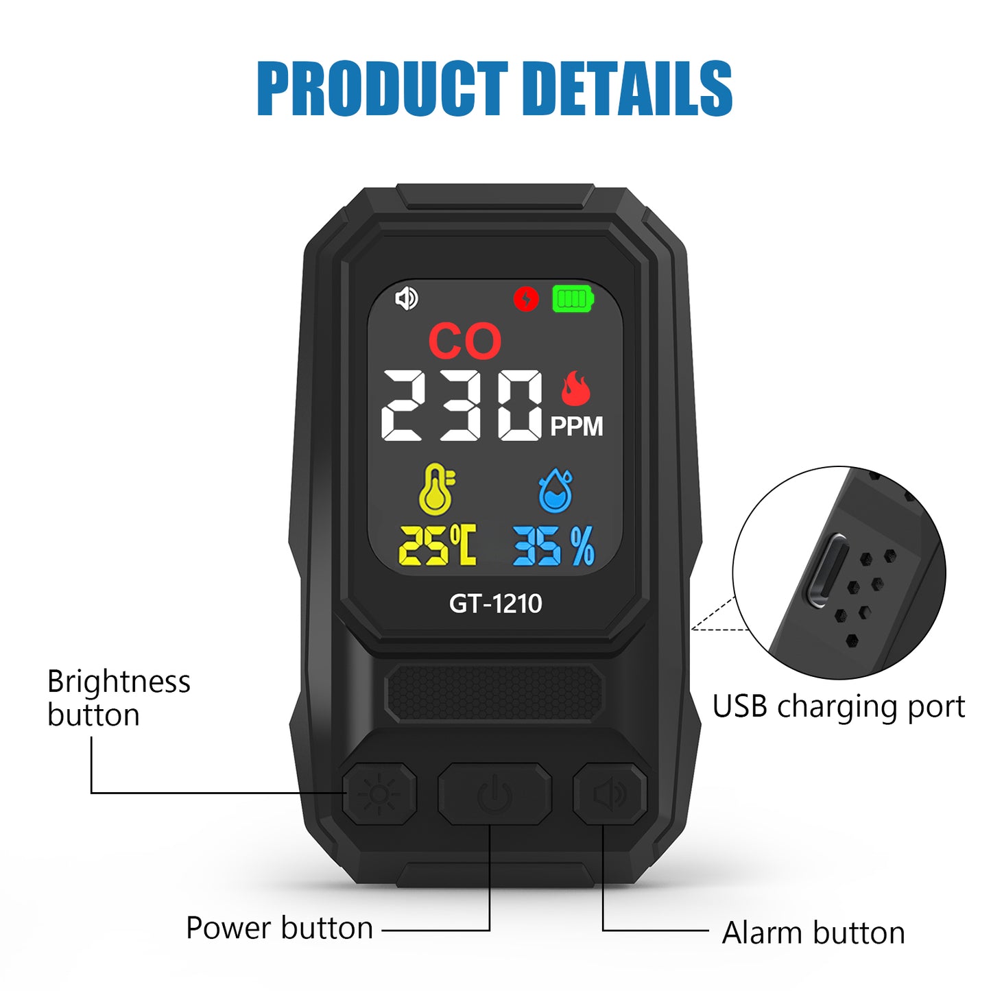 Carbon Monoxide Detector Yieryi