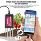 YIERYI 8-in-1 USB Soil Tester with Real-Time Monitoring: pH, Moisture, NPK, EC, Temperature & Fertility Sensor for Android/HarmonyOS Yieryi