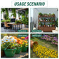 Solar Powered Auto Watering Device, Intelligent Drip Irrigation Kit for Indoor Outdoor Flowers Vegetables Yieryi