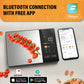 YIERYI High Precision Bluetooth App Control Smart Kitchen Coffee Scale Digital Food Scalewith TFT Color Screen & Calorie Tracker Yieryi