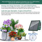 Solar Powered Auto Watering Device, Intelligent Drip Irrigation Kit for Indoor Outdoor Flowers Vegetables Yieryi