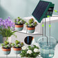 Solar Powered Auto Watering Device, Intelligent Drip Irrigation Kit for Indoor Outdoor Flowers Vegetables Yieryi