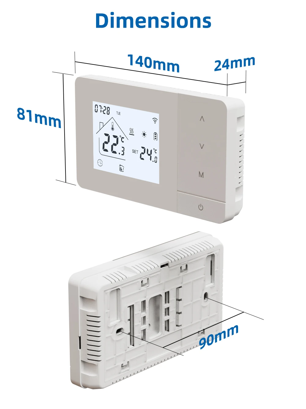 Beok BOT-W506-WIFI Smart WiFi Thermostat Tuya Smert lift App control Thermostat  for Gas Boiler Heating System Yieryi