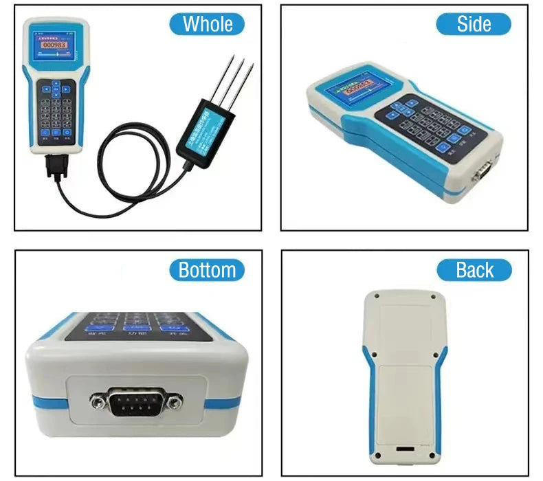 High Precision Soil Sensor Professional Soil Parameter Rapid Test Platform Portable Soil Meter pH/NPK/EC/Temperature/Humidity Probe for agricultural researchersprecision farmersand horticulturists Yieryi