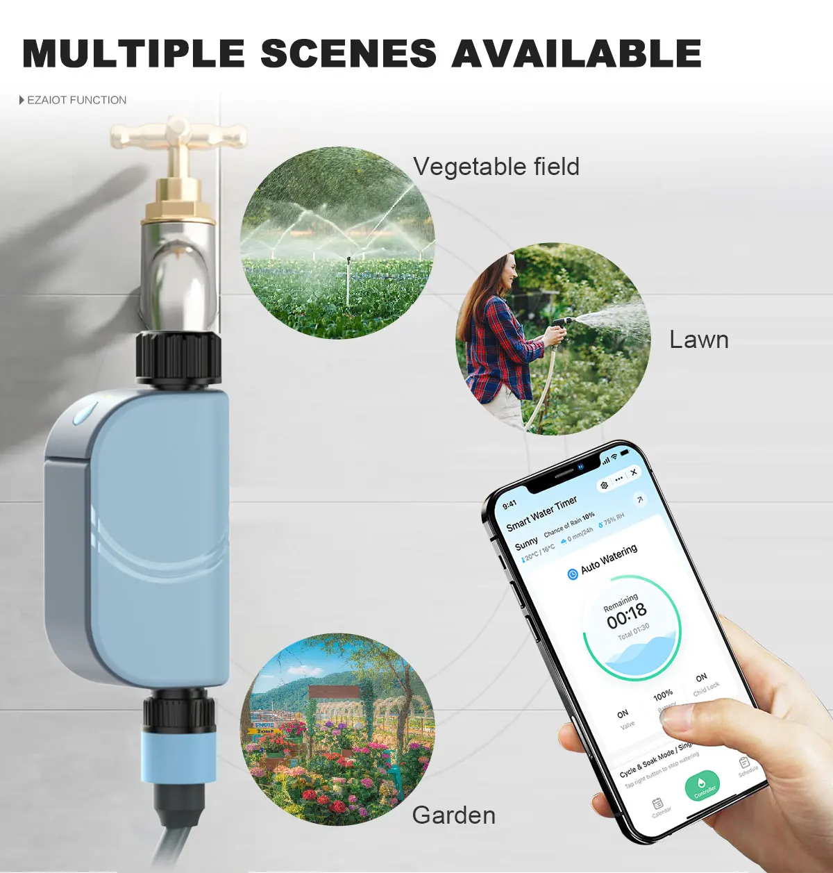 Automatic timer controlled irrigation controller Yieryi