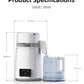 Fuyao Essential Oil Extractor 4L Electric Water Distiller 750W, 304 Stainless Steel Steam Distiller, 1L/H Distillation Rate, 120V/200V Pure Water Maker For Home, Lab & Aromatherapy Yieryi
