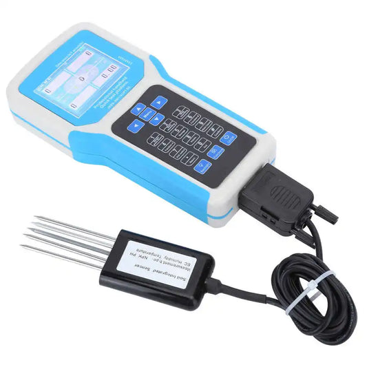 High Precision Soil Sensor Professional Soil Parameter Rapid Test Platform Portable Soil Meter pH/NPK/EC/Temperature/Humidity Probe for agricultural researchersprecision farmersand horticulturists Yieryi