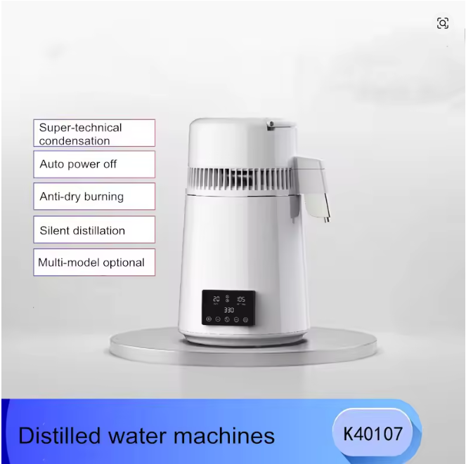 Fuyao Essential Oil Extractor 4L Electric Water Distiller 750W, 304 Stainless Steel Steam Distiller, 1L/H Distillation Rate, 120V/200V Pure Water Maker For Home, Lab & Aromatherapy Yieryi