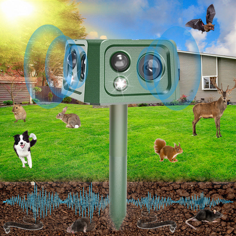 SJZ‑088 New 4‑Sided Solar‑Powered Rodent Repellent Yieryi
