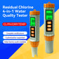 CL‑X41 Multi‑Functional Water Quality Tester Pen 4‑in‑1 Water Analyzer for pH Free Chlorine CL ORP and Temperature Yieryi