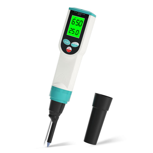 YIERYI pH Meter with ATC Food pH Tester, for Sourdough, Meat, Bread, Cheese, Soft Soil, Water