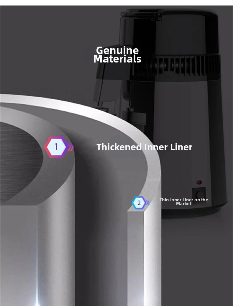 Fuyao Essential Oil Extractor 4L Electric Water Distiller 750W, 304 Stainless Steel Steam Distiller, 1L/H Distillation Rate, 120V/200V Pure Water Maker For Home, Lab & Aromatherapy Yieryi