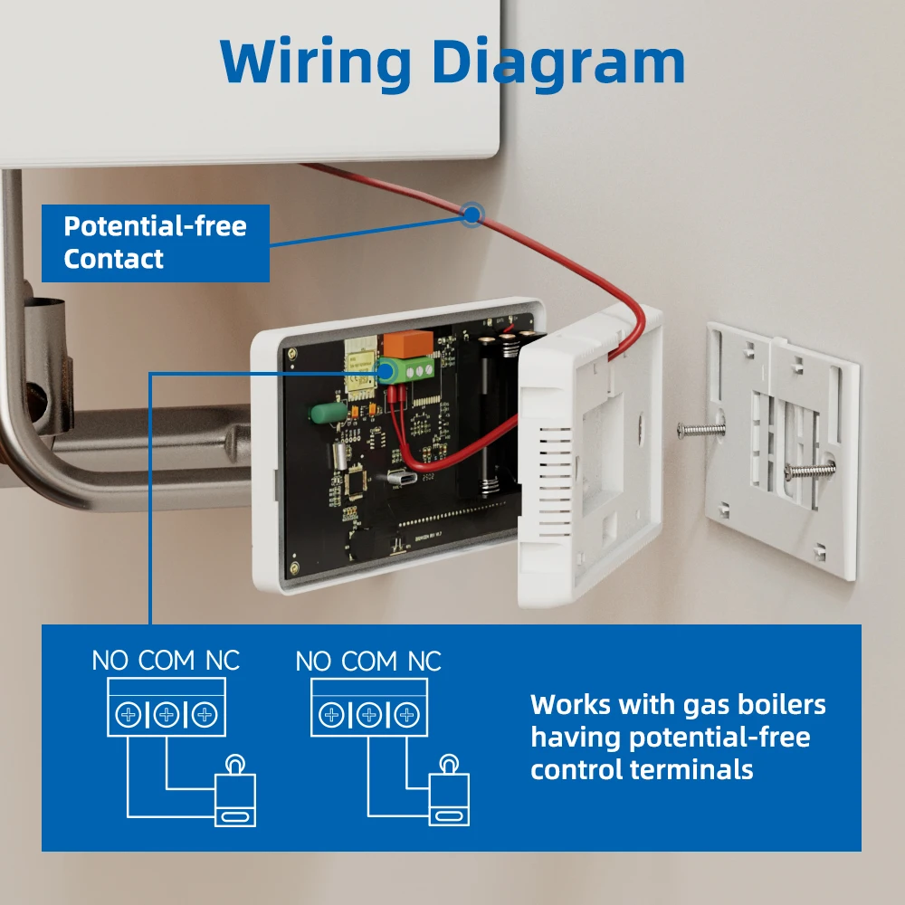 Beok BOT-W506-WIFI Smart WiFi Thermostat Tuya Smert lift App control Thermostat  for Gas Boiler Heating System Yieryi