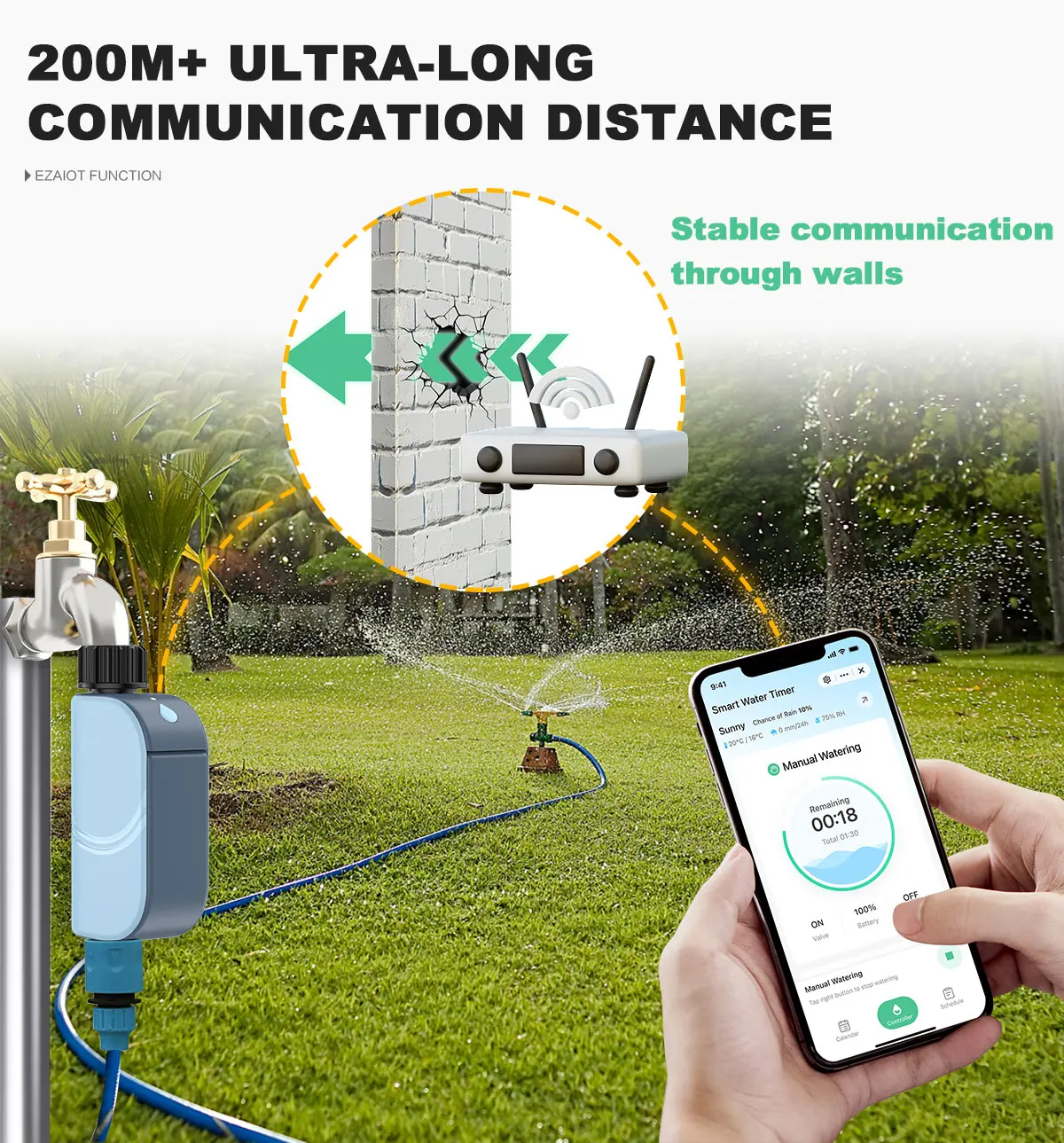 Automatic timer controlled irrigation controller Yieryi