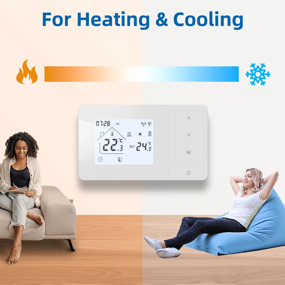 Beok BOT-W506-WIFI Smart WiFi Thermostat Tuya Smert lift App control Thermostat  for Gas Boiler Heating System Yieryi