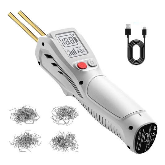 White Cordless Plastic Welding Gun with LED Display Yieryi