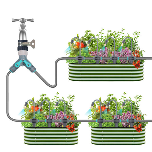 Automatic Irrigation System for Garden & Plants | Hydroponic Drip System for Garden, Orchard & Nursery | Complete Watering Kit with Adjustable Flow for Potted Plants & Flower Beds