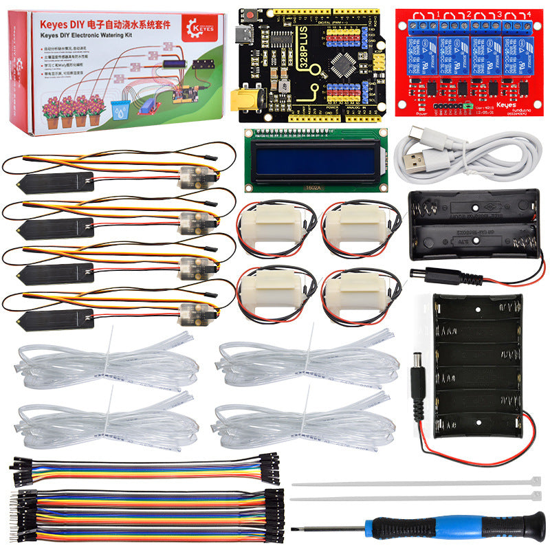 DIY Automatic Watering Kit, Compatible with Arduino, Ideal for Maker Competitions, STEAM Education & Mixly Programming Learning Yieryi