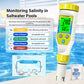 7in1 Water Quality Tester Pen pH H2 ORP TDS EC Salinity Temperature Meter for Aquarium Pool Drinking Water Yieryi