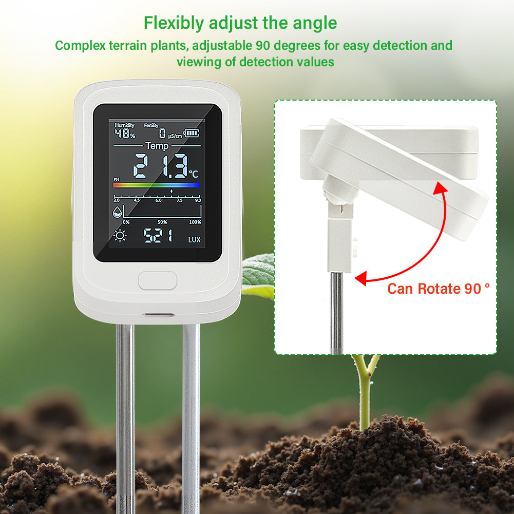 6-in-1 Digital Soil Tester – Ultimate Smart Soil Detector for Home & Garden Yieryi
