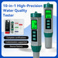 10‑in‑1 Multi‑Parameter Water Quality Test Pen, PH TDS EC ORP Salinity Meter Yieryi