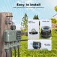 Smart 4-Zone WiFi + RF Water Timer, IPX5 Waterproof Outdoor Irrigation System with 500m Long Range, App Control for Garden Lawn Sprinkler Yieryi