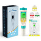 YY1070A 7-in-1 Water Quality Test Pen, Measures pH / Salinity / ORP / TDS / EC / Chlorine / Temp, Simultaneous Display, Green Backlight LCD Yieryi