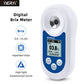 YIERYI Digital Brix Refractometer 0-55% Handheld Sugar Meter with ATC, Backlit LCD, and High Transmission Prism for Fruit, Juice, and Beverage Testing Yieryi