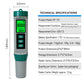 10‑in‑1 Multi‑Parameter Water Quality Test Pen, PH TDS EC ORP Salinity Meter Yieryi