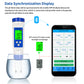 YIERYI 5 in 1 Salinity Meter, TDS EC Temp pH Tester, Bluetooth pH Meter for Drinking, Pool, Swimming Pool and Aquarium