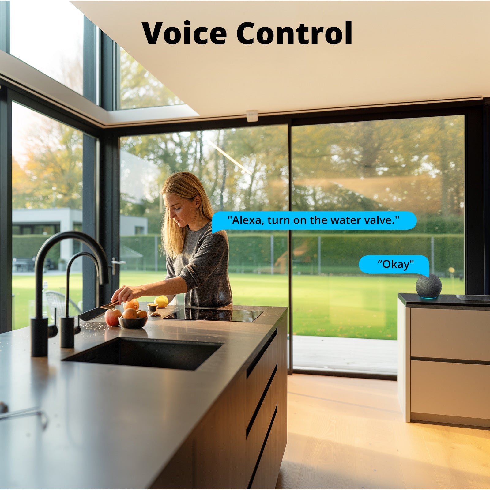 Wireless Zigbee Smart Water Flow Valve, Phone App Control Automatic Water Timer for Garden, Lawn, Vegetable Patch Yieryi