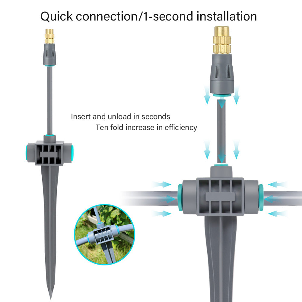 Automatic Irrigation System for Garden & Plants | Hydroponic Drip System for Garden, Orchard & Nursery | Complete Watering Kit with Adjustable Flow for Potted Plants & Flower Beds