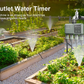 Smart 4-Zone WiFi + RF Water Timer, IPX5 Waterproof Outdoor Irrigation System with 500m Long Range, App Control for Garden Lawn Sprinkler Yieryi