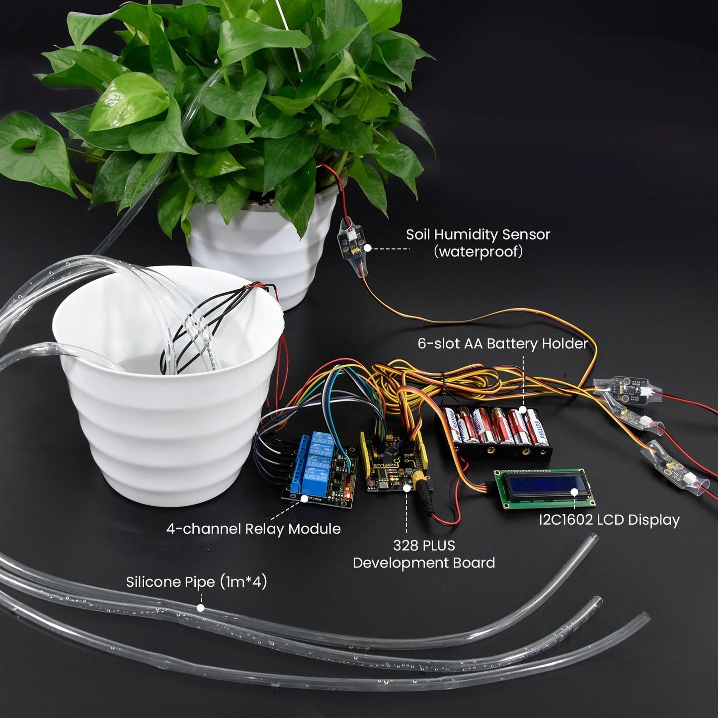 DIY Automatic Watering Kit, Compatible with Arduino, Ideal for Maker Competitions, STEAM Education & Mixly Programming Learning Yieryi