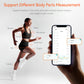 Smart Digital Body Tape Measure with App Sync 12-Part Circumference Tracker, Rechargeable, 0.1cm Precision, Fitdays+ Compatible