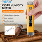 Digital Cigar Hygrometer, USB Pocket Cigar Humidity Detector, LCD Probe Digital Smoking Humidity Density Tester Yieryi