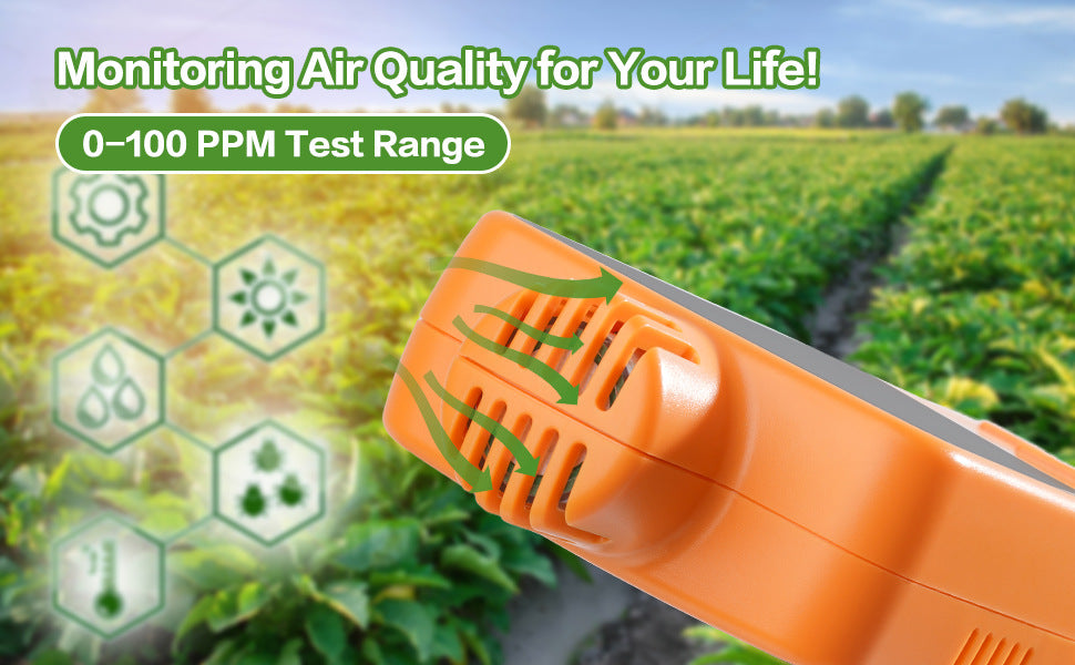 Professional Handheld 5-in-1 NH₃ Gas Analyzer Ammonia Gas Detector Monitoring for Industrial Safety Yieryi