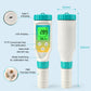 YY1070A 7-in-1 Water Quality Test Pen, Measures pH / Salinity / ORP / TDS / EC / Chlorine / Temp, Simultaneous Display, Green Backlight LCD Yieryi