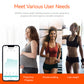 Smart Digital Body Tape Measure with App Sync 12-Part Circumference Tracker, Rechargeable, 0.1cm Precision, Fitdays+ Compatible