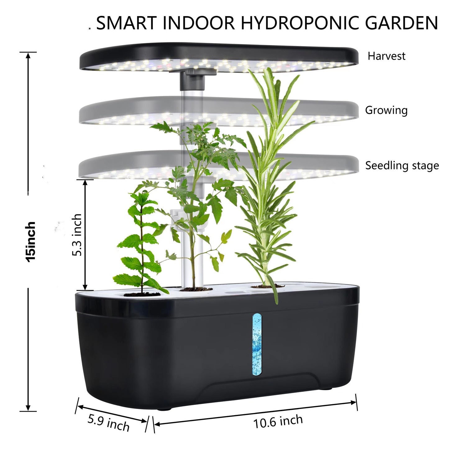 Smart Hydroponic Garden Kit – Grow Fresh Herbs & Vegetables at Home!