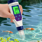 YY1090A 5in1 PH Salinity Temperature TDS EC Backlight PH Simultaneous Display Function Green Screen Rechargeable Version Yieryi