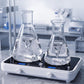 Dual‑Position Magnetic Stirrer, Mini Lab Liquid & Pigment Mixer, 500‑1000ml Per Station, Adjustable Speed 600‑4000 RPM, Two‑Channel Laboratory Stirring Equipment Yieryi