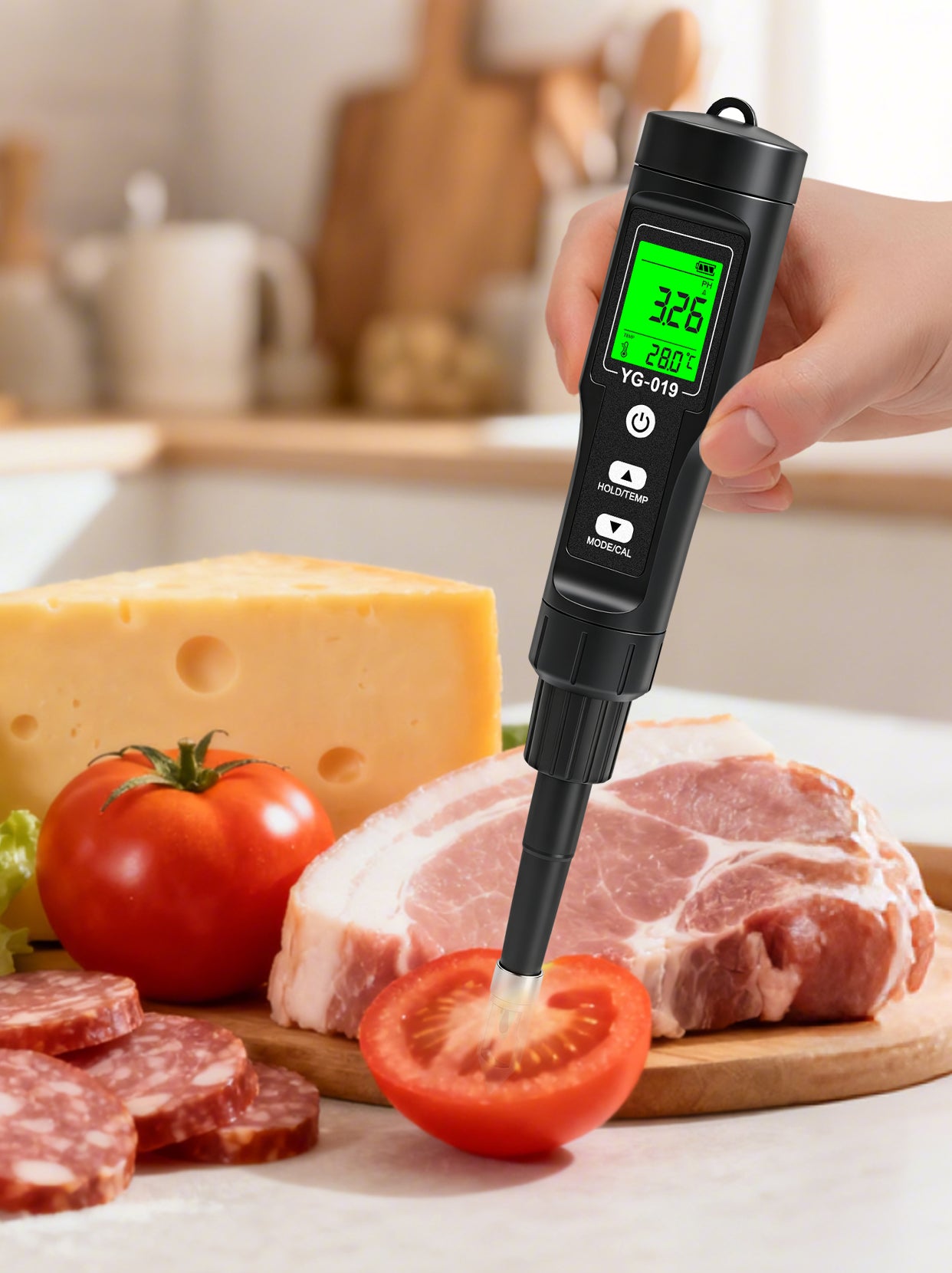 Soil Tester for PH, Nitrogen, Phosphorus, Potassium, EC, Fertility, Temperature &amp; Soil Moisture Yieryi