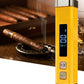 Digital Cigar Hygrometer, USB Pocket Cigar Humidity Detector, LCD Probe Digital Smoking Humidity Density Tester Yieryi