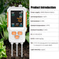 10‑in‑1 Digital Soil Tester, Color‑Screen Soil PH/EC/Fertility/N/P/K, Soil Temperature, Moisture, Light, Air Humidity & Temperature Multiparameter Soil Detector Yieryi