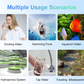 YIERYI Water Detective 4 Multi-Parameter Spectral Water Quality Detector 9-in-1 Portable TDS/EC/Turbidity/COD/TOC/UV254/Salinity/Hardness/Temperature Tester with Bluetooth 5.0 App Control Yieryi