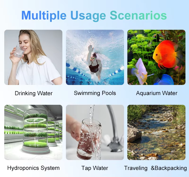 YIERYI Water Detective 4 Multi-Parameter Spectral Water Quality Detector 9-in-1 Portable TDS/EC/Turbidity/COD/TOC/UV254/Salinity/Hardness/Temperature Tester with Bluetooth 5.0 App Control Yieryi